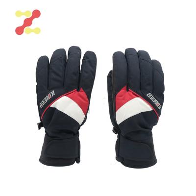 China Slim Stylish Leather Softshell Fashion Sports Gloves / Cycling Skiing Hiking Waterproof Winter Gloves for sale