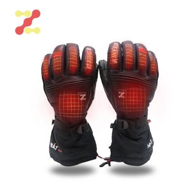 China Heating Men Women Waterproof Rechargeable Battery Snowboard Motorcycle Racing Winter Ski Cycling Electric Heated Gloves for sale