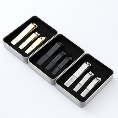 China Professional Folding Finger New Arrival Carbon Steel 3pcs Manicure&Pedicure Set for sale