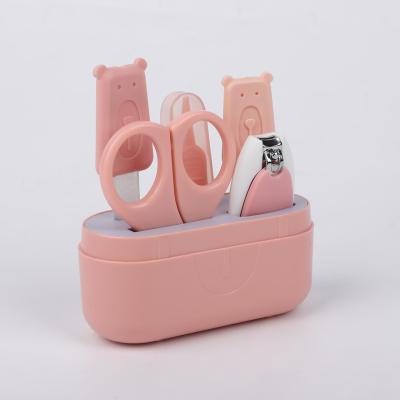 China High Quality 5pcs Mini Size Nail Care Set Hot Sale Finger Safety Pink Nail Care Set For Baby And Child for sale