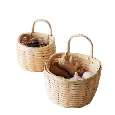 China Direct Selling Desktop Waste Bin Rattan Baskets Woven Baskets White Home Things High Quality Affordable Viable Storage Goods for sale