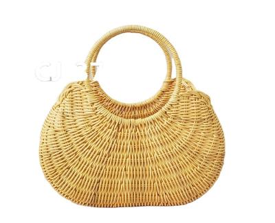 China Wooden rattan bag 3709, handcrafted bag of natural rattan for sale