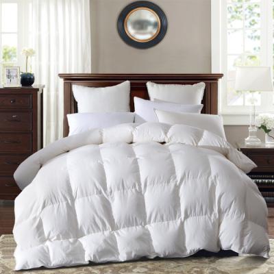 China Factory Direct Home Comfortable White Goose Down Machine Washable Bedding Wholesale Comforter Set for sale