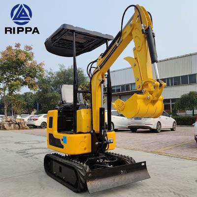 China Factory New Rippa Model R319 Chinese Special Color 1 Ton Mini Crawler Excavator for sale