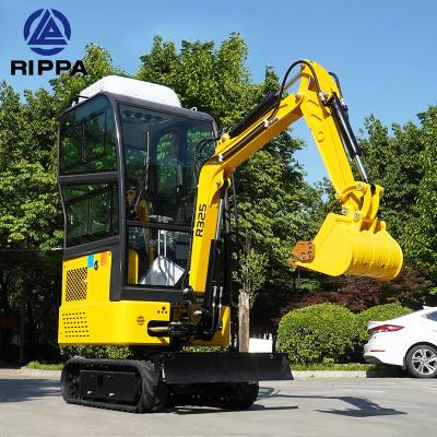 China Rippa Hotels 1 1.2 2 Ton Minibagger Mini Escavatore Excavadora Shovel Bagger Digger Excavators for sale