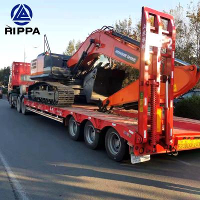 China Large Excavator Rippa Big Excavator Trailer Lowbed Low Bed Semi Truck Trailer for sale