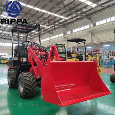 China Chinese Hotels Small Mini Rippa 4 Wheel Front End CE 1 Ton 2 Ton Wheel Loader for sale