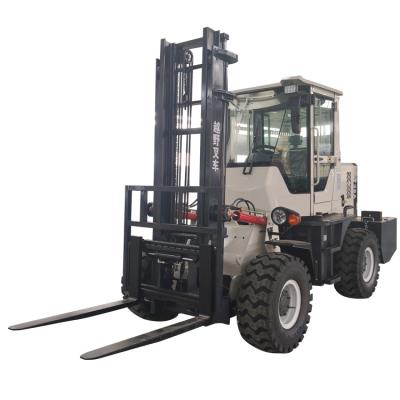 China High Efficiency Porcelain Made Powerful Small Rough Terrain Forklift for sale