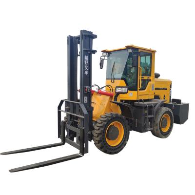 China High efficiency rough terrain forklift china made small powerful all terrain truck for sale