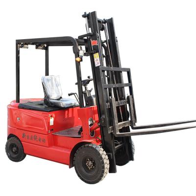 China Hotels Closed Full Cabin Free Mast Forklift 2.5ton 3 Ton Small Electric Forklift for sale