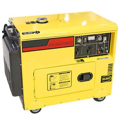 China New type hot sale 10kva silent diesel generator set mobile practical generator for DG6500 home used for sale