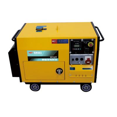 China 10kw diesel generator price pure copper motor DG6500 3 phase generator silent diesel engine for sale