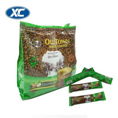 China Barrier OEM Vacuum Plastic Packaging Coffee Bag With Window For Instant Coffee Powder Sachet Packaging for sale