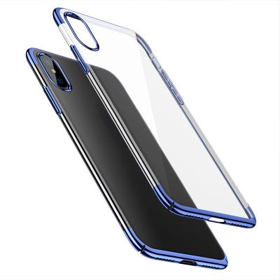 China Wholesale Clear Soft Tpu Crystal Rubber Plating ElectroplateTPU Cell Phone Case For iphone 11/pro/X/Xmax for sale