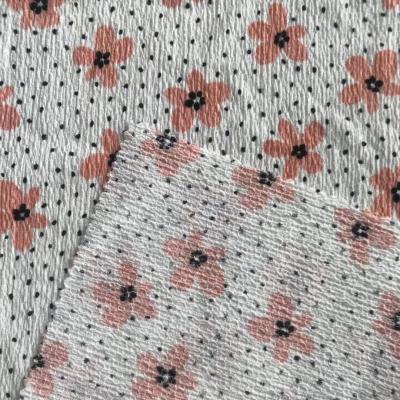 China Hot Sale 98%polyester 2%spandex Floral Print Fuse Custom Warp Crepe Knitting Fabric For Fancy Garments for sale