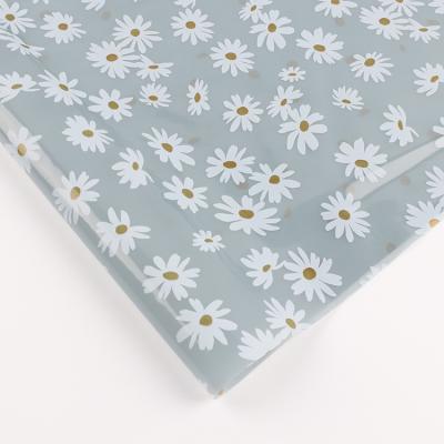 China Floral Print Waterproof Ready Made Waterproof Tarpaulin TPU Plastic PVC Fabric For Raincoat And Umbrella for sale