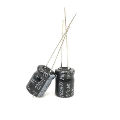 China Power Supply Home Appliance China Factory 8*12mm 35V 220UF Light Capacitor For Stereo Power Supply Light Home Appliance for sale