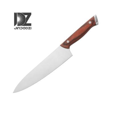 China 8 Inch Kitchen Disposable Chef Knife Professional Dropshipping Cooking Walnut Chef Knife for sale