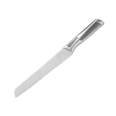 China Disposable Knife Bread Hollow Handle Stainless Steel Kitchen Knife Blank Bread Knife for sale