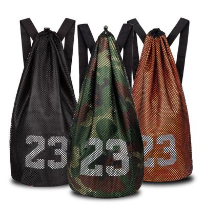 China Sports Bags For Soccer Basketball Bag Backpack Drawstring Gym Sport Large Size Bags For Football for sale