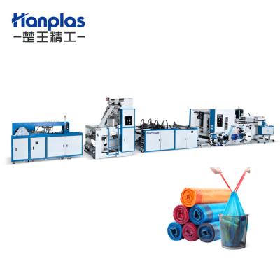 China HP-RD Hanplas Hotels Automatic Suction Strip Garbage Table Cover Interleaved Bag On Roll Making Machine for sale