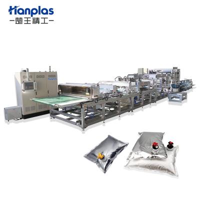 China Full Automatic Hotels HP-L BIB600 Hanplas Plastic Drinkable Filling Liquid Plastic Bag Making Machine Making BIB Bag In Box Machinery for sale