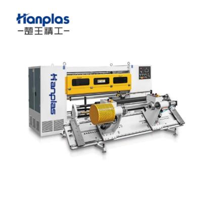 China Automatic Rewind Plant Hanplas Tension And Unwind Roll Slit Machine Jumbo Paper Slitter for sale