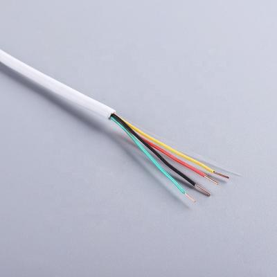 China Security Alarm Cable High Quality Pure Copper Stranded Unshielded White 4 PVC for sale