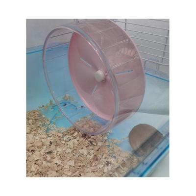 China Factory Price Sustainable Plastic Hamster Cage Hamster Pet House Easy Clean Cage With Running Wheel for sale