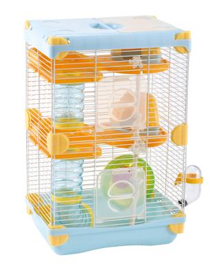 China 2022 New Design Top Quality Viable Pet Hamster Platform Small Cage Animal Cage Double Layers Cage for sale