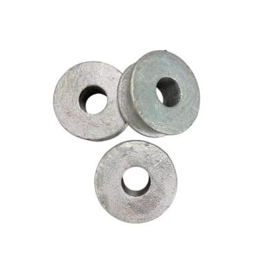 China Power Accessories Cast Line Roller Sand Casting Pulley Rope Cast Iron Foundry Hot Dip Galvanizing Pole Material Ductile for sale