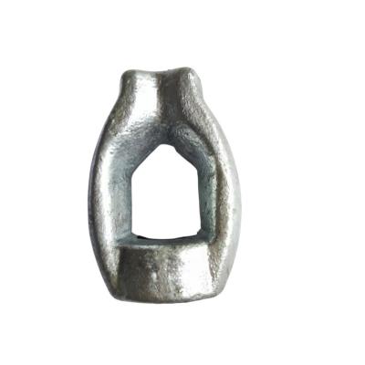 China Power Accessories Iron Foundry Custom Cast Iron Casting Line Material Ductile Sand Casting Parts Parts Eye Nut Pole for sale