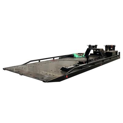 China 4 Tons 180 Degree Rotator Roll Back Truck Bed With Sliding Winch Rotating Ramp for sale