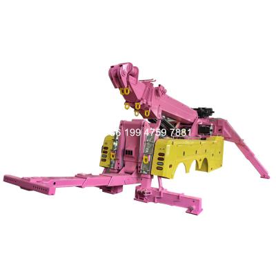 China 75 ton onderlift heavy duty rotator met 360 operatie boom 3 stages boom Te koop