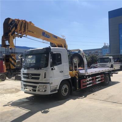 China 4x2 Euro 3 Euro 6 Shacman Flatbed Tow Truck Wrecker With Crane for sale