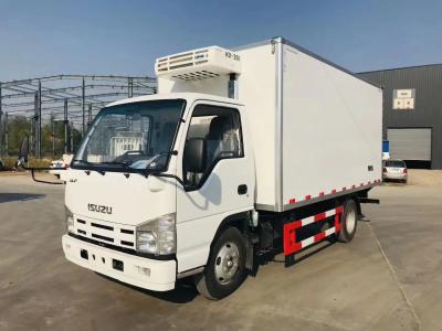 China Japanese 115hp ISUZU Refrigerator Truck 100P 4X2 Refrigerator Van Truck 3 Tons for sale