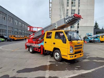 China 28m JMC Hochhaus Bewegliche Leiter Eimer LKW Luftleiter LKW zu verkaufen