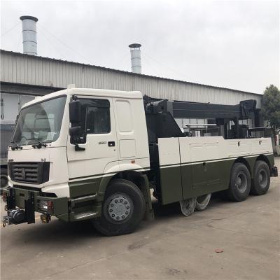 China 6x6 30 Tonnen Rotator Wrecker Sublift Recovery Truck Sicherer Betrieb zu verkaufen