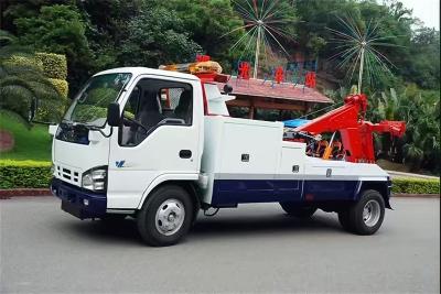 China 6 ton Euro 5 Isuzu sleepwagens wiellift lichte duty wrecker Te koop