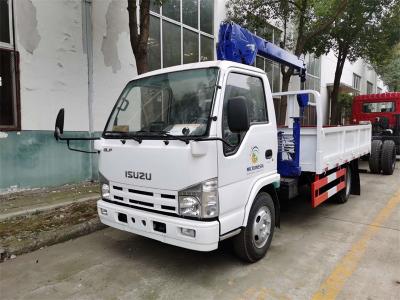 Chine Crane à moteur diesel commercial de 2 tonnes montée sur un camion avec ram hydraulique à vendre