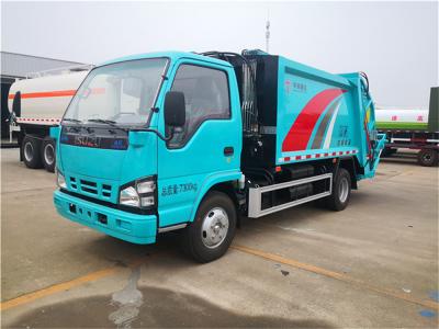 중국 4x2 일본 ISUZU 600P 쓰레기 압축 트럭 5ccbm 부피 판매용