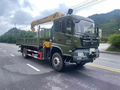 China 8 Ton Dongfeng Truck 4WD Offroad Mounted Crane for Municipal Construction and Poor Road Conditions en venta