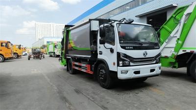 China 4X2 EURO 6 DONGFENG 156HP 170HP 12CBM COMPACT GARBAGE VEHICLE REAR LOADER GARBAGE TRUCK zu verkaufen