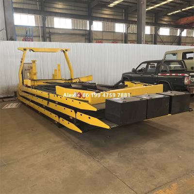 China 9000 LBS CARRIER DECK PLADING CARBON STEEL WRECKER cuerpo de cama plana sin elevación de ruedas en venta