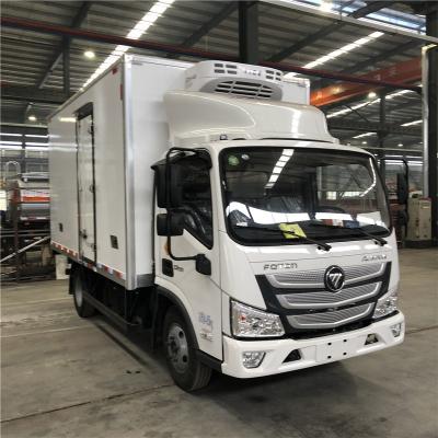 Chine 9000 LBS FOTON CUMMINS ENIGNE Camion réfrigérateur Camion réfrigéré à vendre