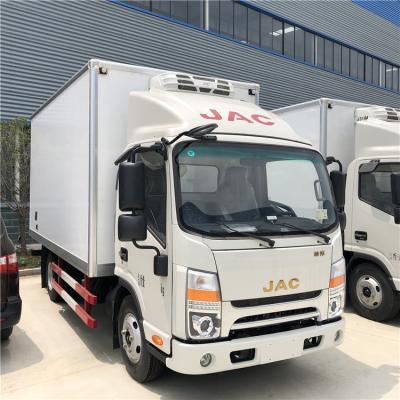 China 4 TONS 5 TONS RHD LHD JAC EURO 3 HYDRAULIC DOOR REFRIGERATED TRUCK REFRIGERATOR FREEZER Vehicle for sale