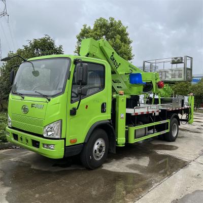 China 4X2 26 METERS FAW AERIAL WORK PLATFORMS TELESCOPIC LIFT TRUCK for sale