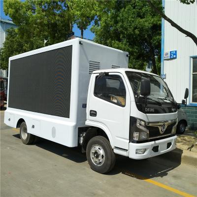 China 4X2 EURO 6 DONGFENG 3 SIDES LED SCREEN TRUCKS LED ADVERTISING VAN for sale