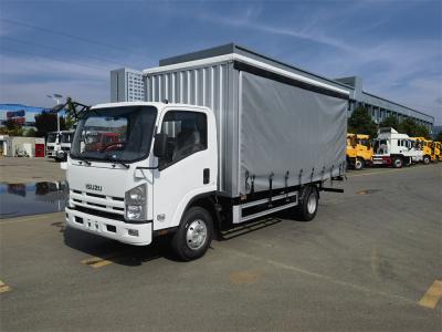 Cina GVW 3500kg camion giapponese Isuzu Tarpaulin KV100 115hp Light Cargo Box Van Truck con 2 tonnellate 3 tonnellate di carico camion in vendita