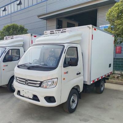 China 1-2 toneladas Direito FOTON caminhões Mini Freezer Box Truck à venda